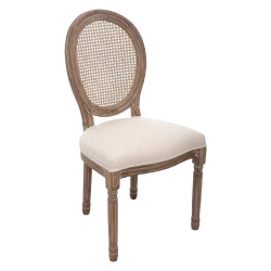 SILLA DE CAÑA CLEÓN EN BEIGE