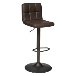 SILLA DE BAR REGULABLE/TABURETE ALTO DELEK EN MARRÓN