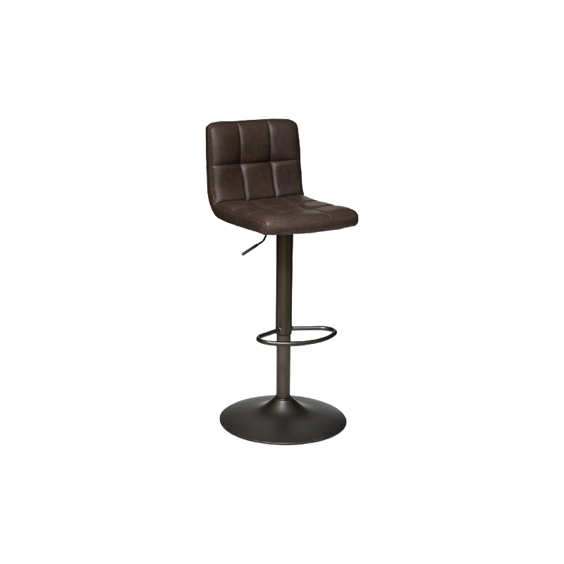 SILLA DE BAR REGULABLE/TABURETE ALTO DELEK EN MARRÓN