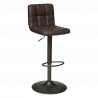 SILLA DE BAR REGULABLE/TABURETE ALTO DELEK EN MARRÓN