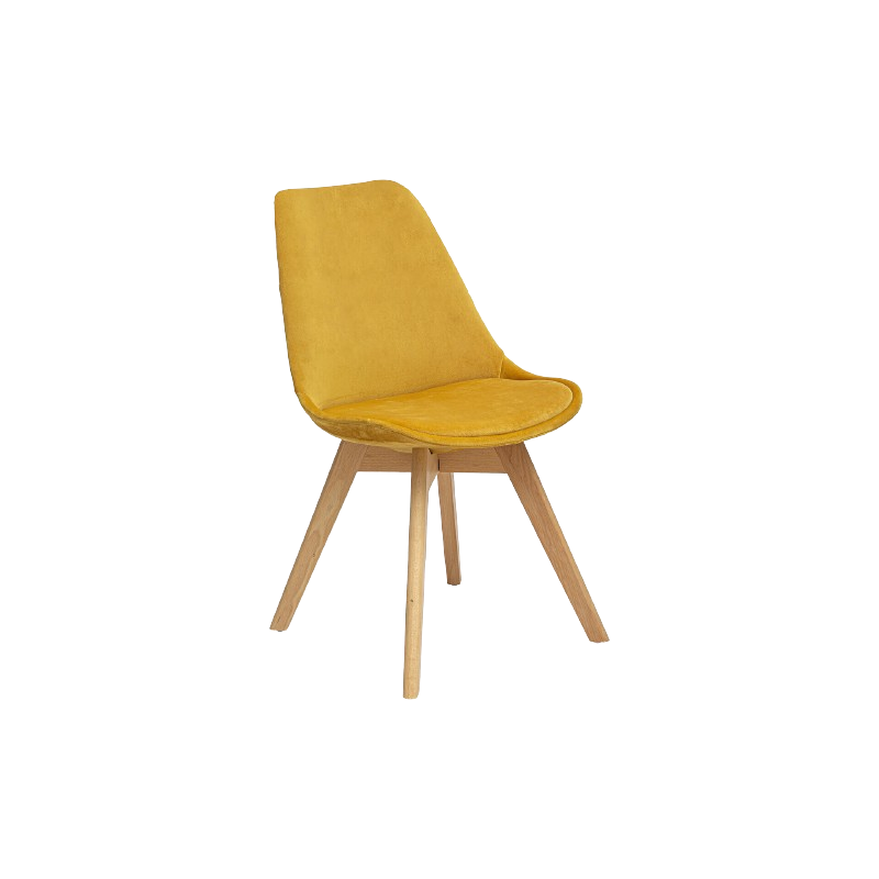 SILLA BAYA EN TERCIOPELO MOSTAZA