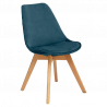 SILLA BAYA EN TERCIOPELO AZUL