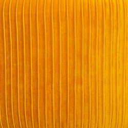 SILLÓN SOLARO EN TERCIOPELO PLISADO MOSTAZA