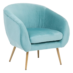 SILLÓN SOLARO EN TERCIOPELO PLISADO VERDE JADE