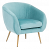 SILLÓN SOLARO EN TERCIOPELO PLISADO VERDE JADE