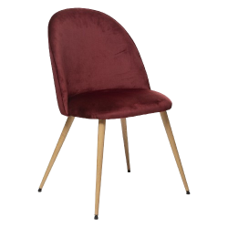 SILLA SLANO DE TERCIOPELO ROJO