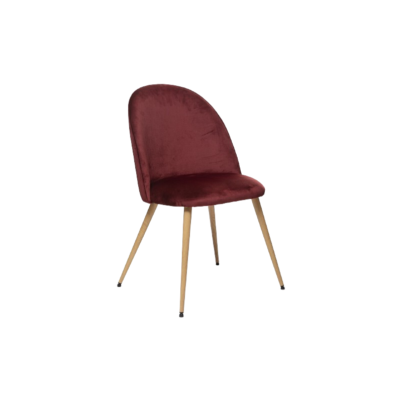 SILLA SLANO DE TERCIOPELO ROJO