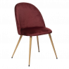 SILLA SLANO DE TERCIOPELO ROJO