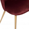 SILLA SLANO DE TERCIOPELO ROJO