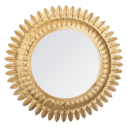 ESPEJO MAO METAL DORADO