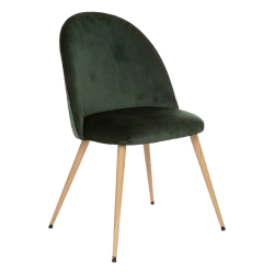 SILLA SLANO DE TERCIOPELO VERDE - ESTAMPADO