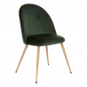 SILLA SLANO DE TERCIOPELO VERDE - ESTAMPADO