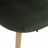 SILLA SLANO DE TERCIOPELO VERDE - ESTAMPADO