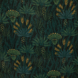 SILLA SLANO DE TERCIOPELO VERDE - ESTAMPADO