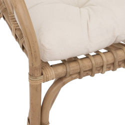 SILLÓN NETA DE RATÁN Y TELA