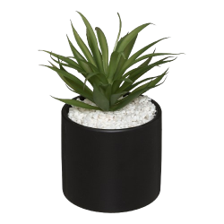 PLANTA ARTIFICIAL EN MÁRMOL NEGRO