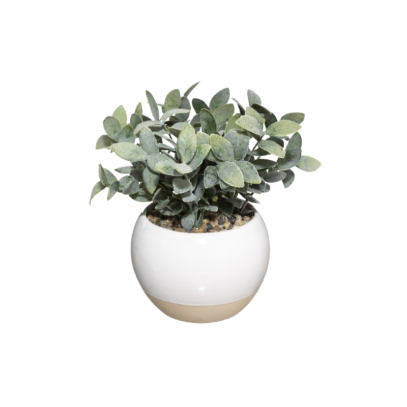 PLANTA ARTIFICIAL EN CERÁMICA BLANCA