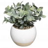 PLANTA ARTIFICIAL EN CERÁMICA BLANCA