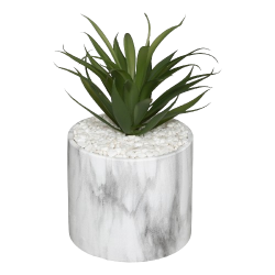 PLANTA ARTIFICIAL EN MÁRMOL BLANCO