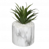 PLANTA ARTIFICIAL EN MÁRMOL BLANCO