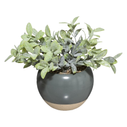 PLANTA ARTIFICIAL EN CERÁMICA GRIS