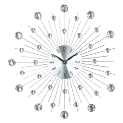 RELOJ STRASS EN METAL PLATEADO