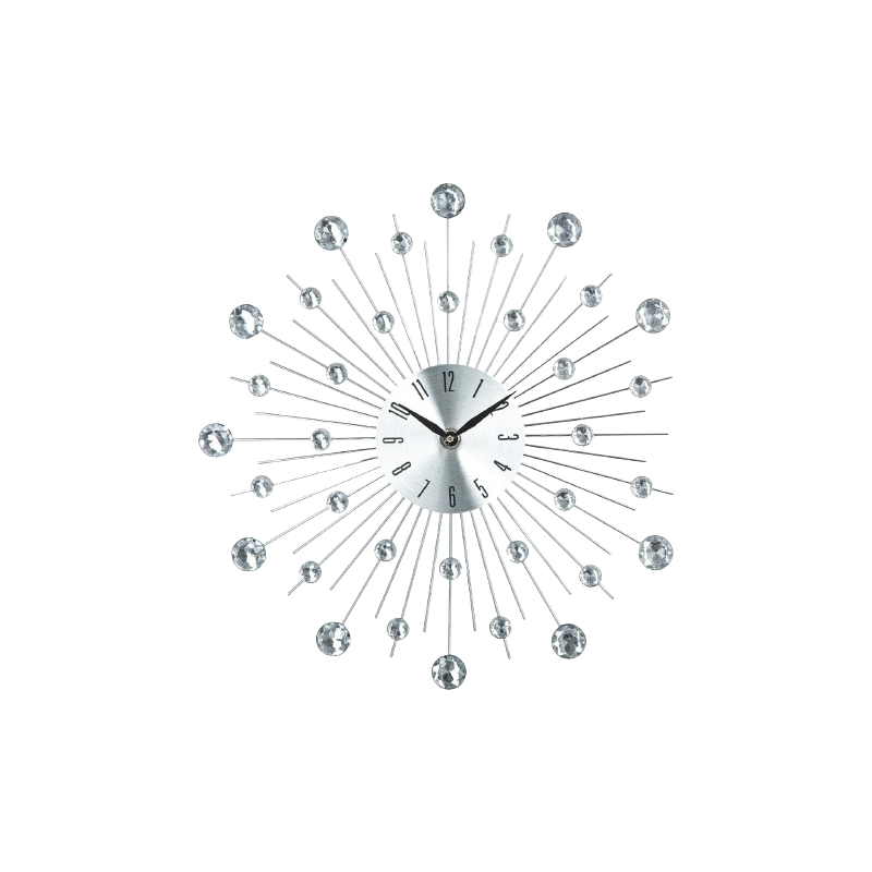 RELOJ STRASS EN METAL PLATEADO