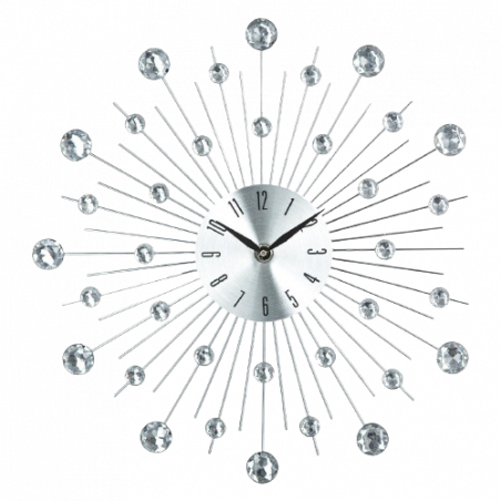 RELOJ STRASS EN METAL PLATEADO