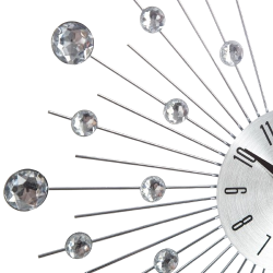 RELOJ STRASS EN METAL PLATEADO