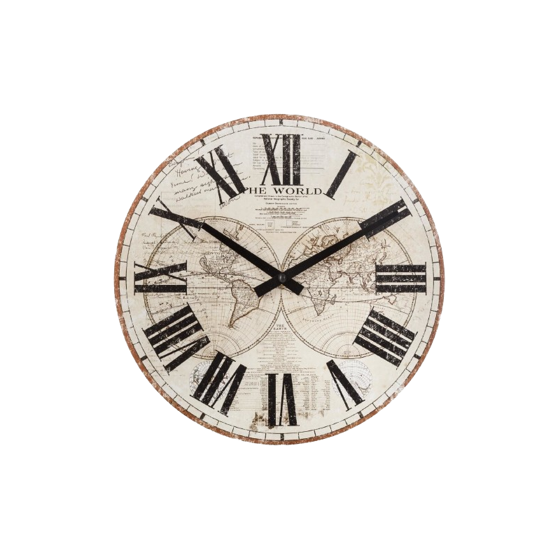 RELOJ BORIS MAPA DEL MUNDO