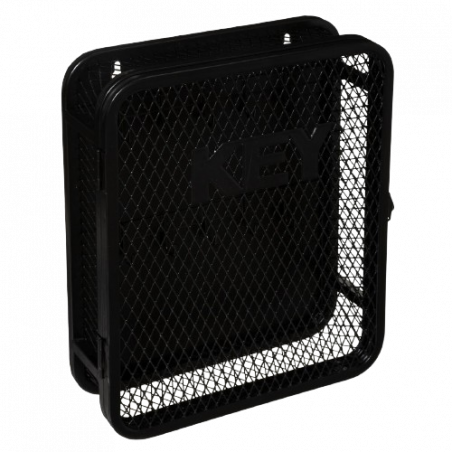 CAJA DE LLAVES VINTAGE EN METAL NEGRO