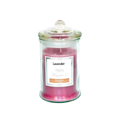 VELA EN TARRO CRISTAL PERFUME LAVANDA
