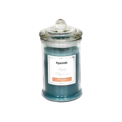VELA EN TARRO CRISTAL PERFUME JACINTO