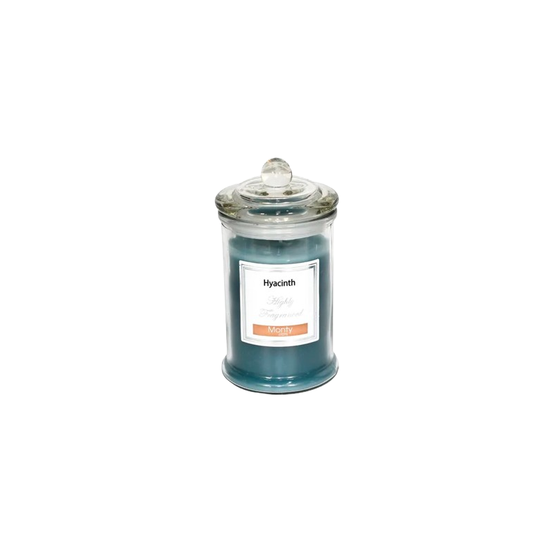 VELA EN TARRO CRISTAL PERFUME JACINTO