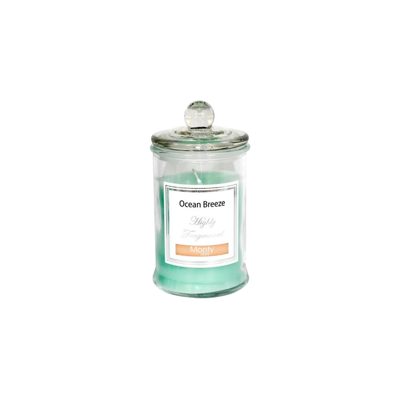 VELA EN TARRO CRISTAL PERFUME BRISA DEL OCÉANO