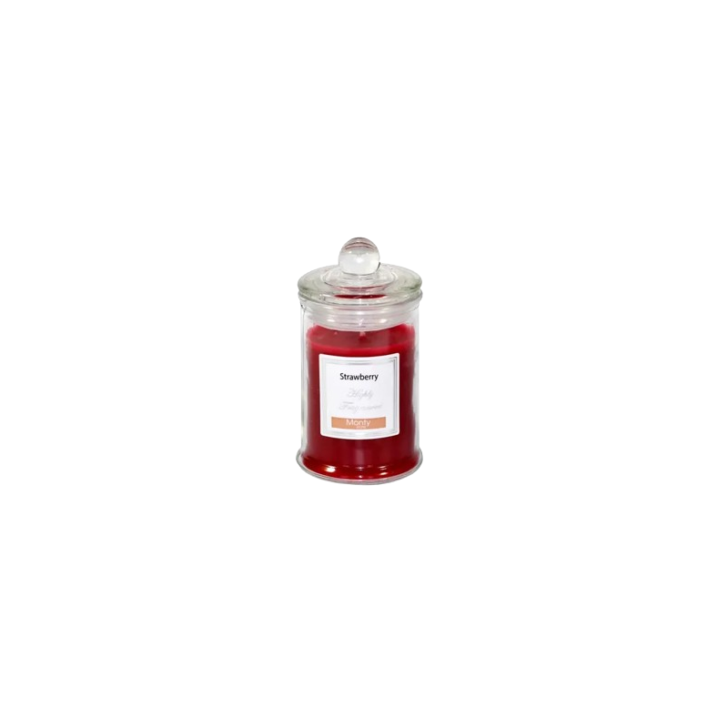 VELA EN TARRO CRISTAL PERFUME STRAWBERRY