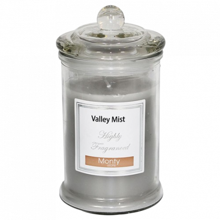 VELA EN TARRO CRISTAL PERFUME VALLEY MIST