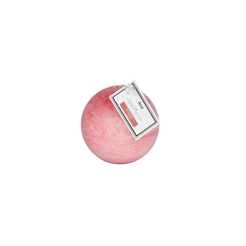 VELA REDONDA PERFUME 9 CM ROSA
