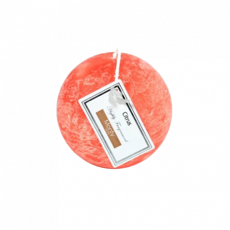 VELA REDONDA PERFUME 9 CM CÍTRICO