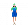 DISFRAZ DE MUJER FONTANERO VERDE