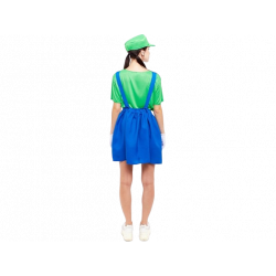 DISFRAZ DE MUJER FONTANERO VERDE