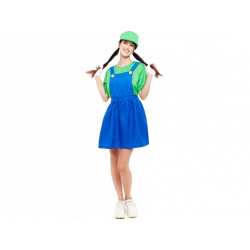 DISFRAZ DE MUJER FONTANERO VERDE