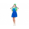 DISFRAZ DE MUJER FONTANERO VERDE