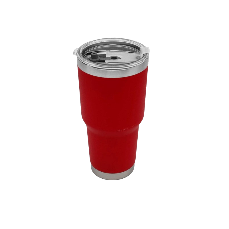TERMO VASO METÁLICO SIN ASA 890 ML ROJO