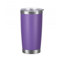 TERMO VASO METÁLICO SIN ASA 600 ML MORADO