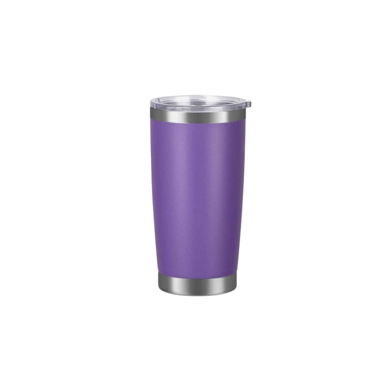 TERMO VASO METÁLICO SIN ASA 600 ML MORADO