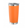 TERMO VASO METÁLICO SIN ASA 600 ML NARANJA