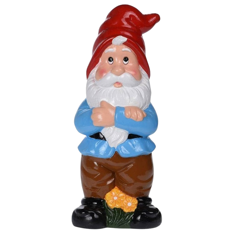 FIGURA GNOMO DE JARDÍN DE CERÁMICA, 40 CM FIGURA GNOMO DE JARDÍN DE CERÁMICA, 40 CM
