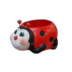 MARIQUITA DE CERÁMICA PARA EXTERIOR - MACETA DECORATIVA
