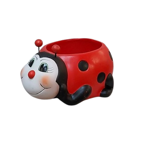 MARIQUITA DE CERÁMICA PARA EXTERIOR - MACETA DECORATIVA